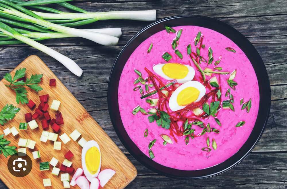 pink soup Saltibarsciai